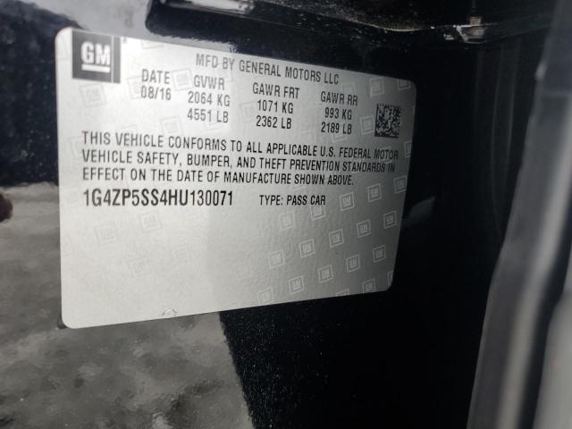 1G4ZP5SS4HU130071 - 2017 BUICK LACROSSE ESSENCE BLACK photo 12