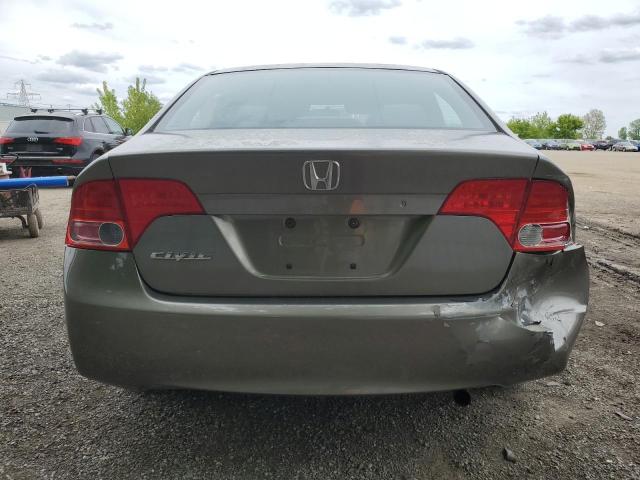 2HGFA16546H021567 - 2006 HONDA CIVIC LX GRAY photo 6
