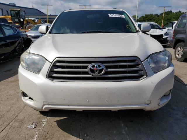 5TDKK3EH6AS008072 - 2010 TOYOTA HIGHLANDER SE WHITE photo 5