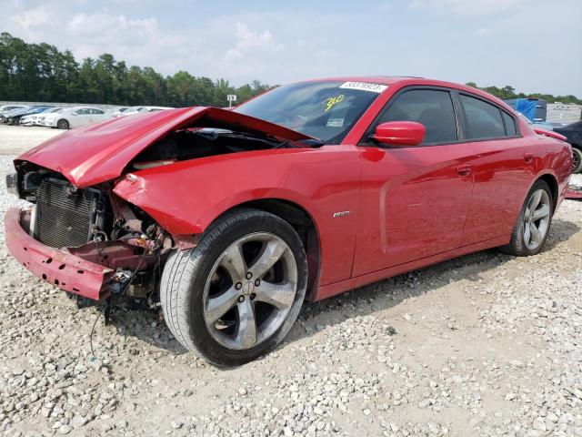 2C3CDXCT9CH187839 - 2012 DODGE CHARGER R/T RED photo 1