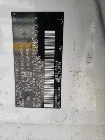 JTLZE4FE9EJ064207 - 2014 TOYOTA SCION XB WHITE photo 13