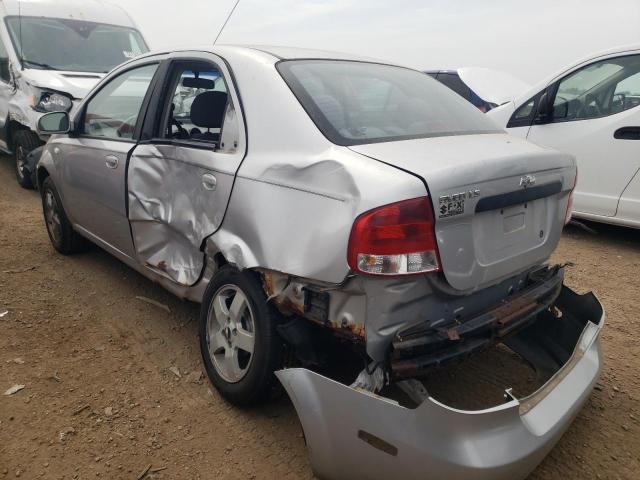 KL1TD56626B526855 - 2006 CHEVROLET AVEO BASE SILVER photo 2