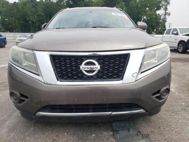 5N1AR2MM8EC610524 - 2014 NISSAN PATHFINDER S BROWN photo 5