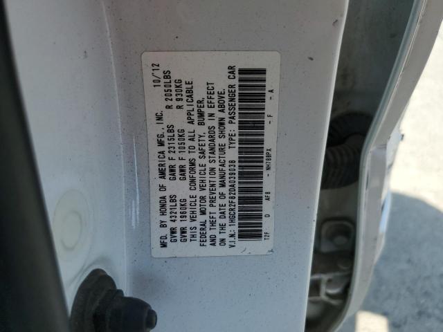 1HGCR2F82DA039038 - 2013 HONDA ACCORD EXL WHITE photo 13