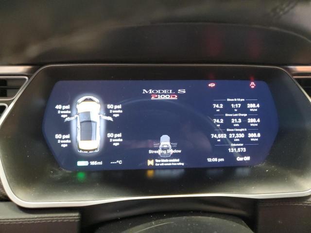 5YJSA1E48HF213184 - 2017 TESLA MODEL S შავი ფოტო 9