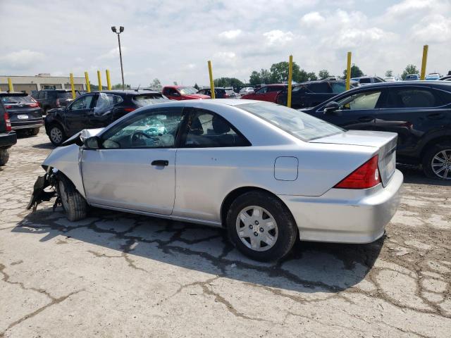 1HGEM22154L023646 - 2004 HONDA CIVIC DX VP SILVER photo 2
