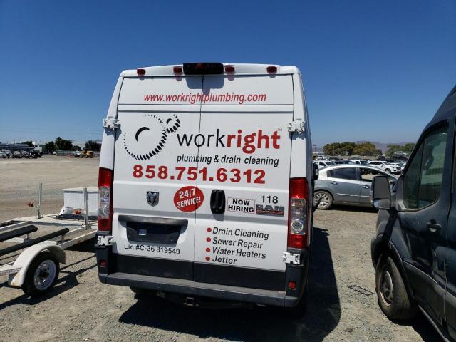 3C6LRVDG7ME512799 - 2021 RAM PROMASTER 2500 HIGH WHITE photo 6