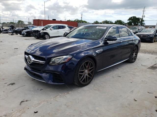 WDDZF8KB4JA377757 - 2018 MERCEDES-BENZ E 63 AMG-S BLUE photo 1