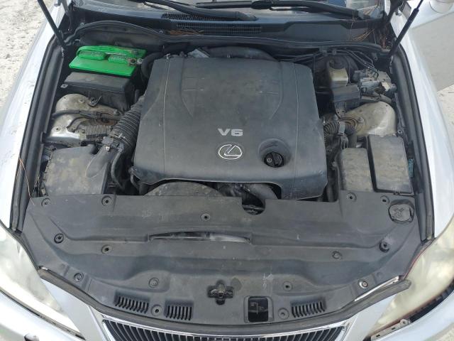 JTHBK262082071740 - 2008 LEXUS IS 250 SILVER photo 11