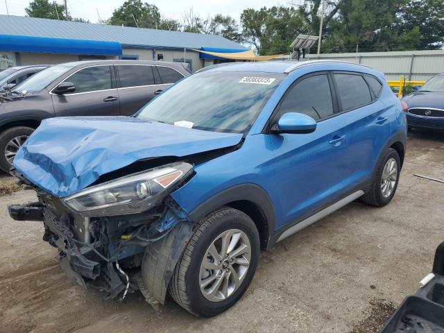 KM8J3CA42JU729198 - 2018 HYUNDAI TUCSON SEL BLUE photo 1