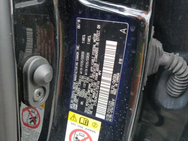 2T2BZMCA3JC158149 - 2018 LEXUS RX 350 BASE BLACK photo 13