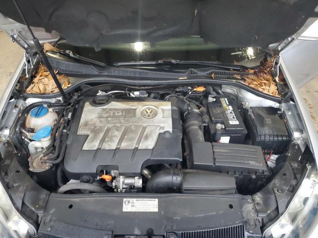 3VWPL7AJ4CM690050 - 2012 VOLKSWAGEN JETTA TDI SILVER photo 11