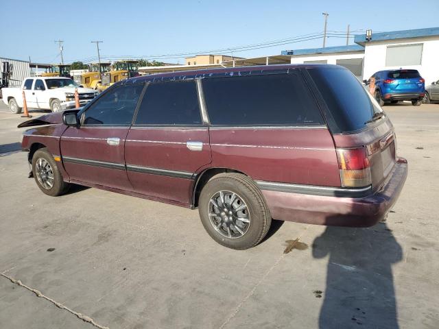 4S3BJ6323N9905972 - 1992 SUBARU LEGACY L MAROON photo 2