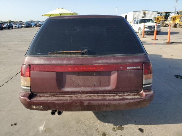 4S3BJ6323N9905972 - 1992 SUBARU LEGACY L MAROON photo 6