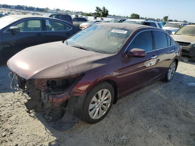 1HGCR2F89FA153766 - 2015 HONDA ACCORD EXL BURGUNDY photo 1