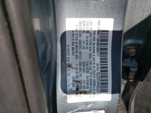 JM3TB3MA5A0230752 - 2010 MAZDA CX-9 GRAY photo 12