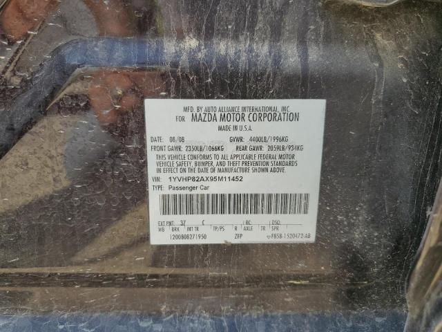 1YVHP82AX95M11452 - 2009 MAZDA 6 I 紫色 照片 12