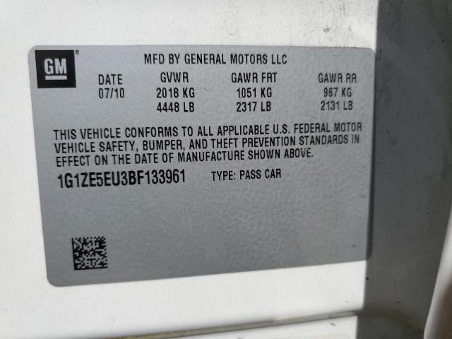 1G1ZE5EU3BF133961 - 2011 CHEVROLET MALIBU LTZ ბეჟი ფოტო 12