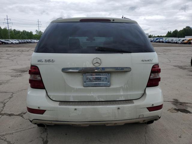4JGBB8GB7AA574921 - 2010 MERCEDES-BENZ ML 350 4MATIC WHITE photo 6