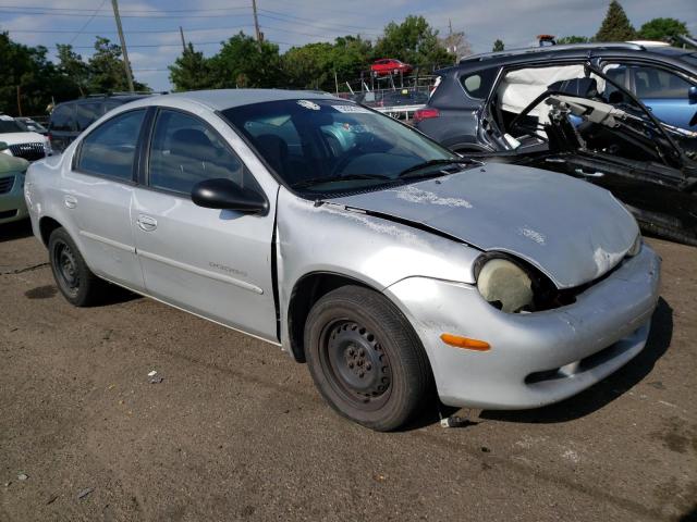 1B3ES46C1YD681123 - 2000 DODGE NEON BASE SILVER photo 4