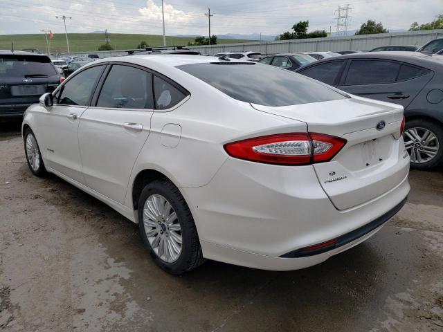 3FA6P0LU0DR164767 - 2013 FORD FUSION SE HYBRID WHITE photo 2