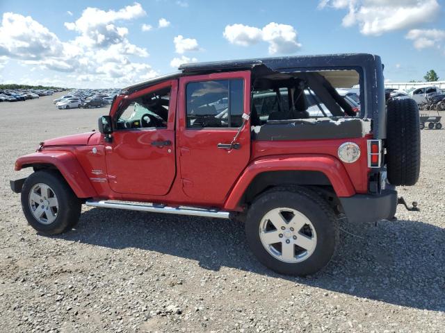 1J4BA5H17BL500863 - 2011 JEEP WRANGLER U SAHARA RED photo 2