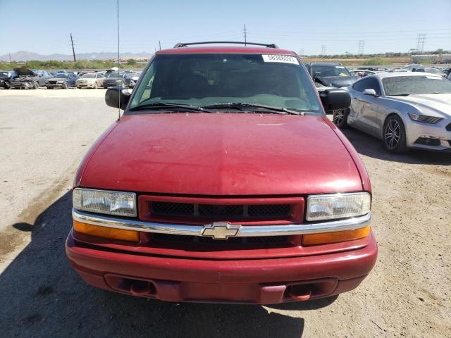 1GNDT13W92K143591 - 2002 CHEVROLET BLAZER RED photo 5