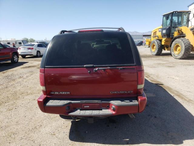 1GNDT13W92K143591 - 2002 CHEVROLET BLAZER RED photo 6