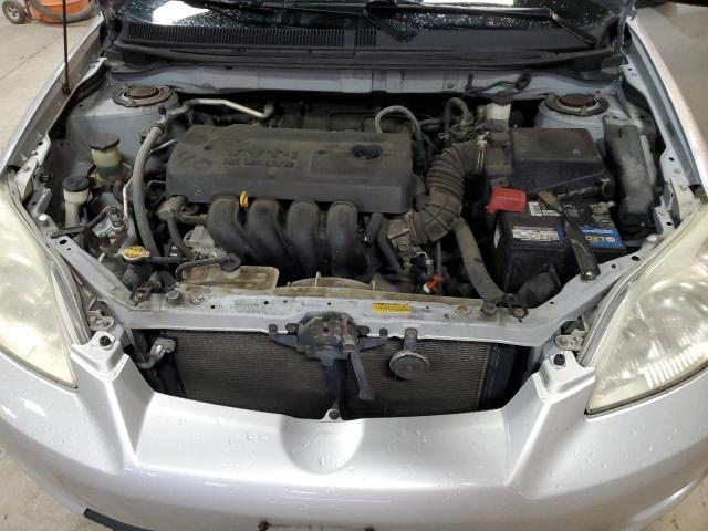 2T1KR32E65C484634 - 2005 TOYOTA COROLLA MA XR SILVER photo 11