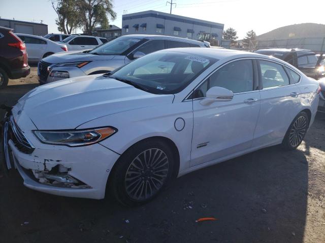 3FA6P0SU6HR147396 - 2017 FORD FUSION TITANIUM PHEV WHITE photo 1