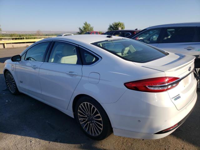 3FA6P0SU6HR147396 - 2017 FORD FUSION TITANIUM PHEV WHITE photo 2