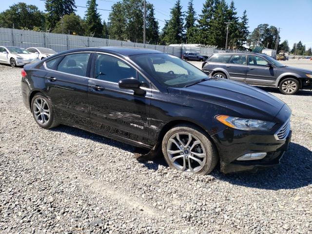 3FA6P0LU1HR196004 - 2017 FORD FUSION SE HYBRID BLACK photo 4