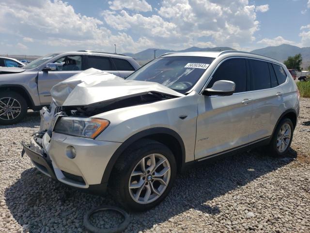 5UXWX7C5XBLT78249 - 2011 BMW X3 XDRIVE35I SILVER photo 1