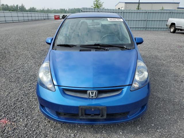 JHMGD38458S810721 - 2008 HONDA FIT BLUE photo 5