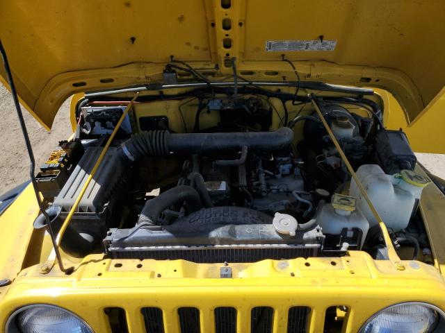 1J4FA49S9YP741084 - 2000 JEEP WRANGLER / SPORT YELLOW photo 11