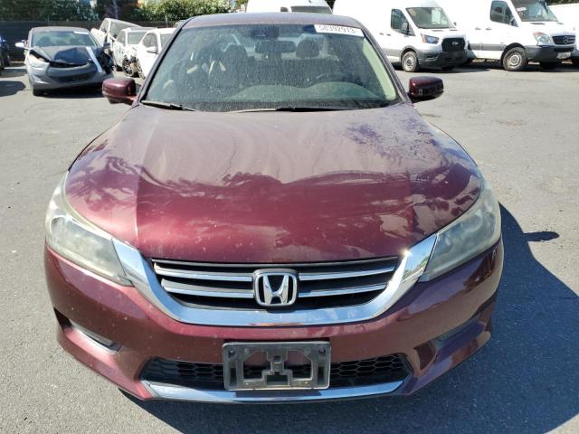 1HGCR2F80EA203338 - 2014 HONDA ACCORD EXL BURGUNDY photo 5