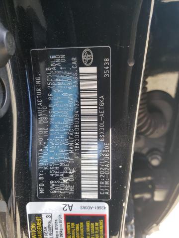 4T1BK3DB0BU394137 - 2011 TOYOTA AVALON BASE 黑色 照片 12