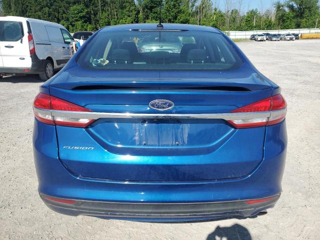 3FA6P0G73HR175921 - 2017 FORD FUSION S BLUE photo 6