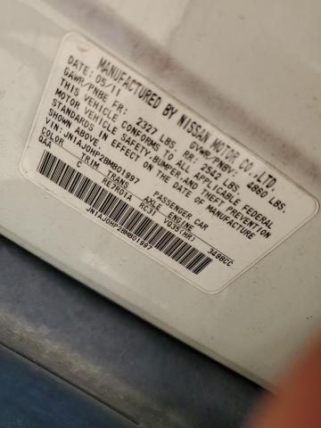 JN1AJ0HP2BM801997 - 2011 INFINITI EX35 BASE Սպիտակ լուսանկար 13