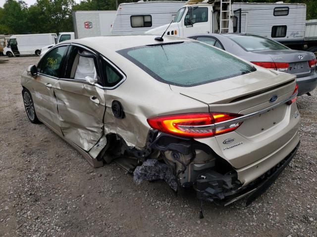 3FA6P0D95JR247522 - 2018 FORD FUSION TITANIUM/PLATINUM BEIGE photo 9