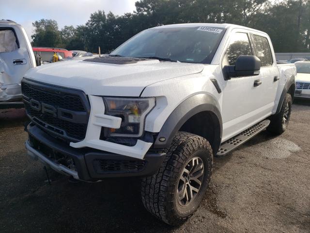 1FTFW1RG7JFD72920 - 2018 FORD F150 RAPTOR WHITE photo 2