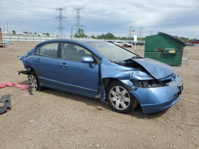 1HGFA16596L044166 - 2006 HONDA CIVIC LX BLUE photo 4