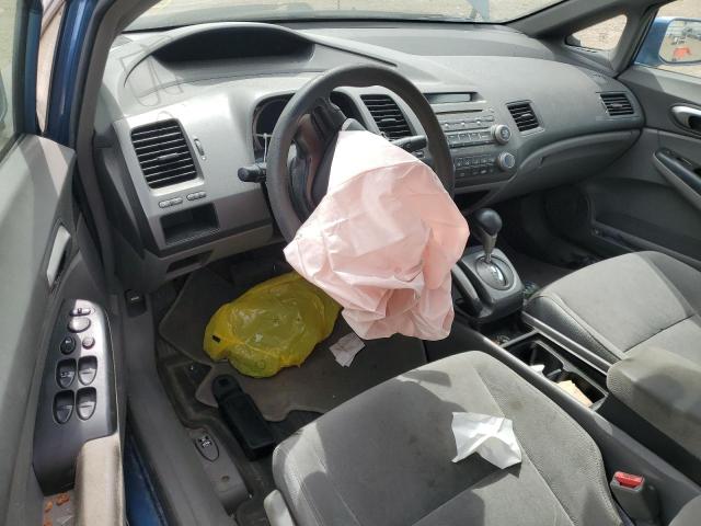 1HGFA16596L044166 - 2006 HONDA CIVIC LX BLUE photo 8