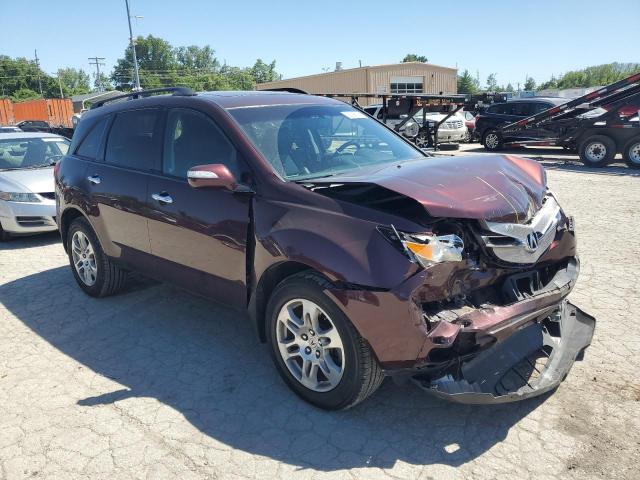 2HNYD28669H500081 - 2009 ACURA MDX TECHNOLOGY BURGUNDY photo 4