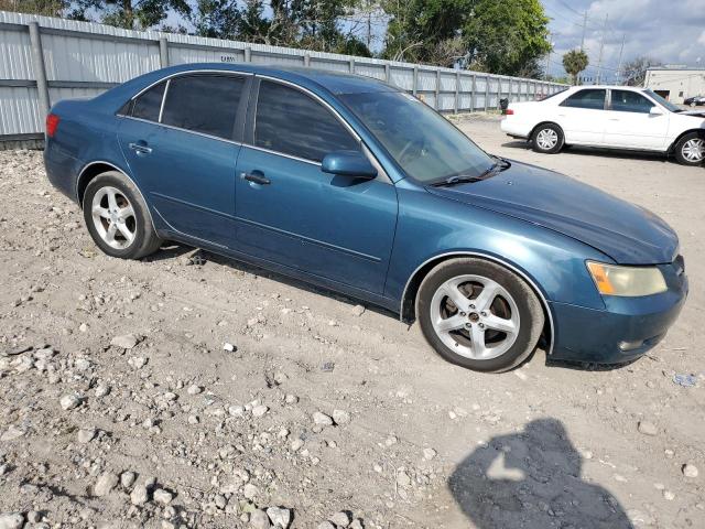 5NPEU46FX7H216996 - 2007 HYUNDAI SONATA SE BLUE photo 4