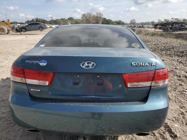 5NPEU46FX7H216996 - 2007 HYUNDAI SONATA SE BLUE photo 6