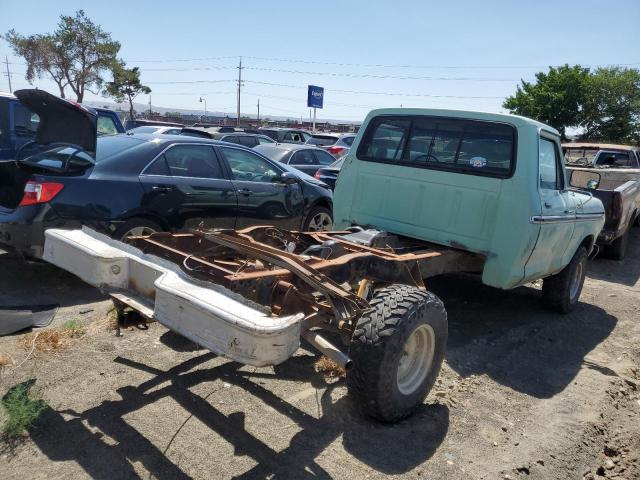 F14SRFE7444 - 1979 FORD F-100 TURQUOISE photo 3