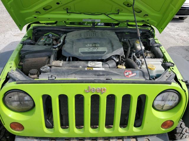 1C4AJWAGXDL519786 - 2013 JEEP WRANGLER SPORT GREEN photo 11