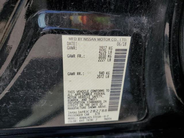 1N4AL3AP8JC282788 - 2018 NISSAN ALTIMA 2.5 შავი ფოტო 12