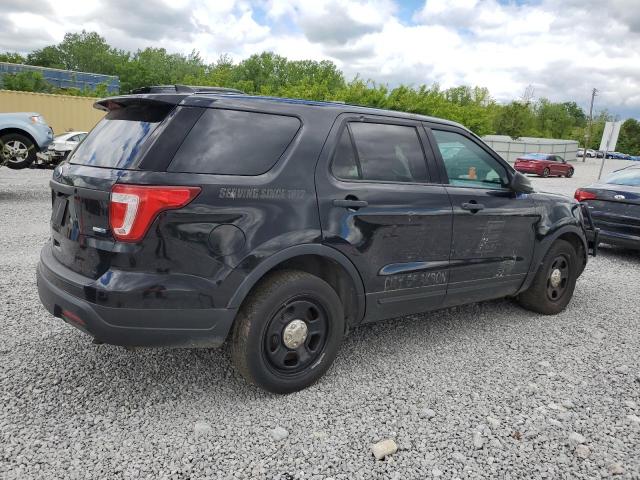 1FM5K8AR0KGB44522 - 2019 FORD EXPLORER POLICE INTERCEPTOR შავი ფოტო 3